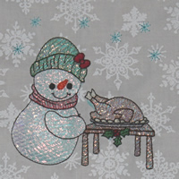 Free Mylar Snowman #56