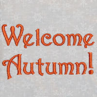Welcome Autumn!