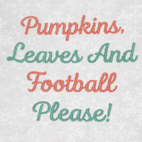 Pumpkins Leaves And Football Please